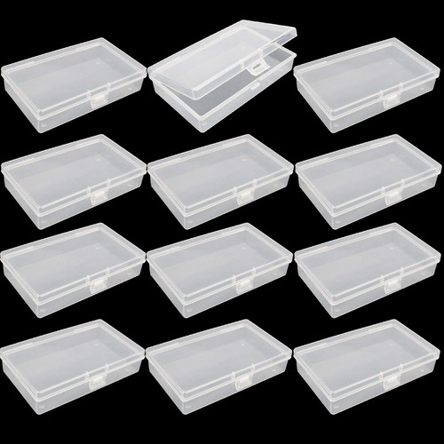12pc clear plastic storage - 12pc,