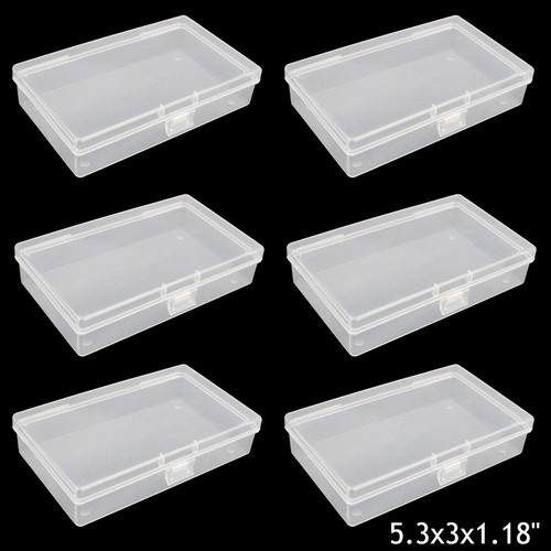 Clear plastic storage - 2/10,