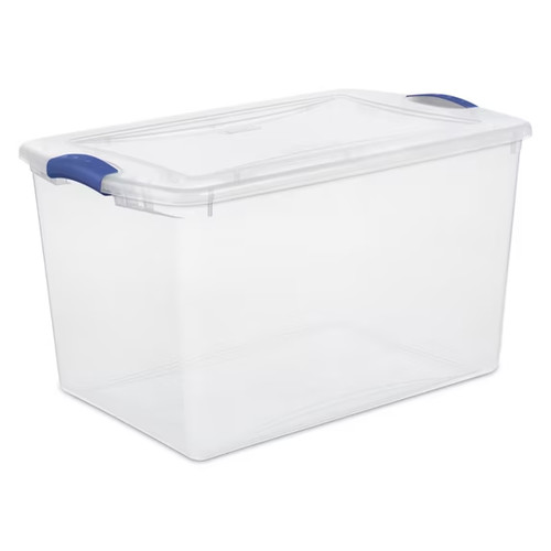 Stackable plastic tote box - tote,