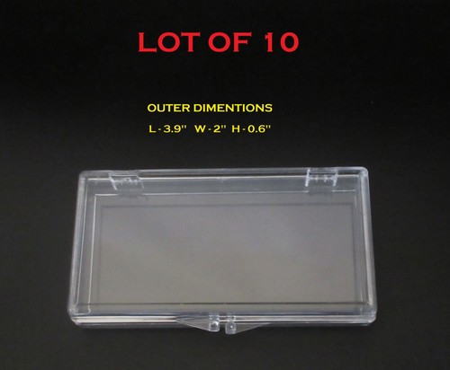 Lot small hinged lid - hinged, clear