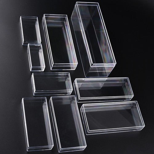 Square clear plastic storage - square,