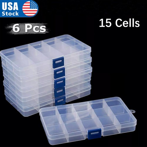6pcs clear jewelry - 6pcs, plastic